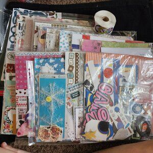 Lot of Scrapbook/Junk Journal Page Kits-8lbs